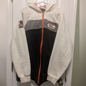 Men's Racing Colorblocked Zippered Hoodie